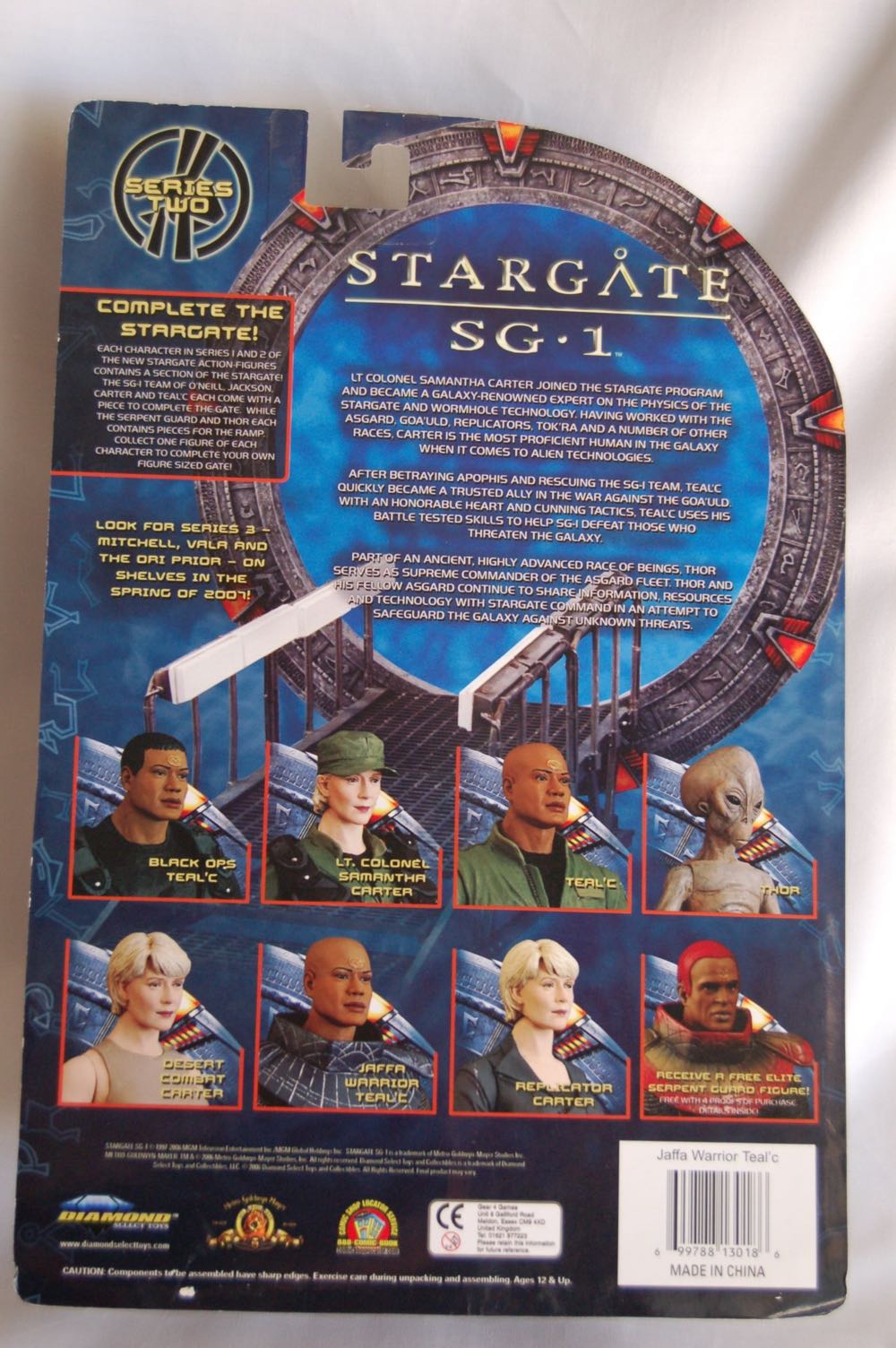 Jaffa Warrior Teal’c - Diamond Select Toys & Collectibles (Stargate SG-1) action figure collectible [Barcode 699788130186] - Main Image 2