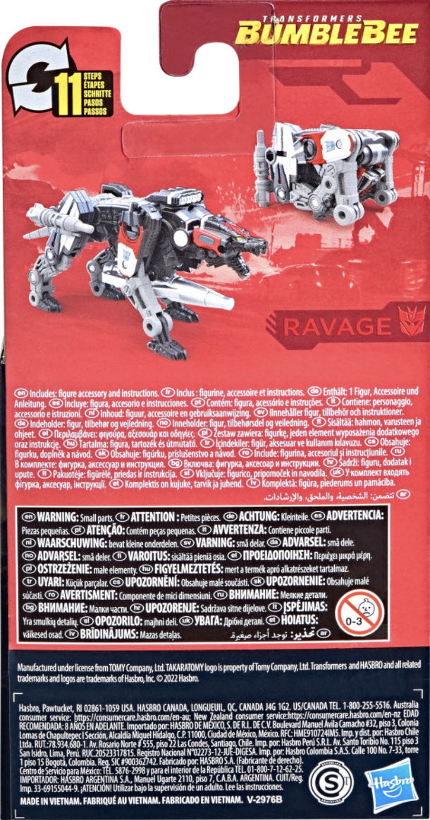 Ravage: Transformers Studio Series Core Class - Hasbro (Transformers Studio Series: Transformers Bumble Bee) action figure collectible [Barcode 5010993934317] - Main Image 2