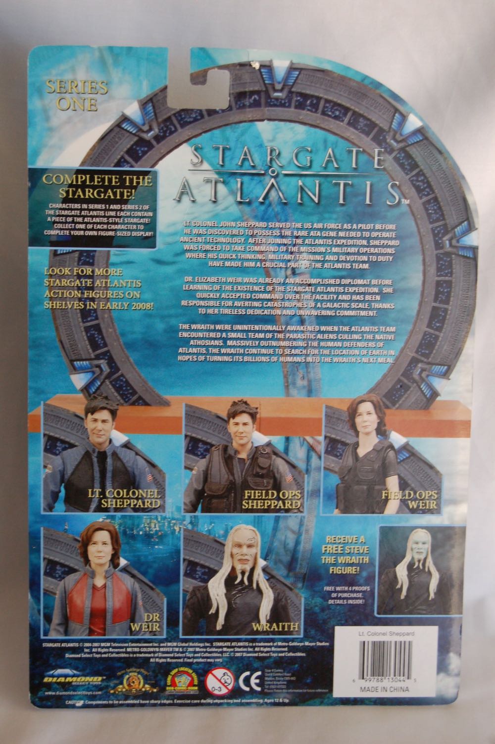 Lt. Colonel Sheppard - Stargate Atlantis - Diamond Select Toys & Collectibles (Stargate Atlantis) action figure collectible [Barcode 699788130445] - Main Image 2