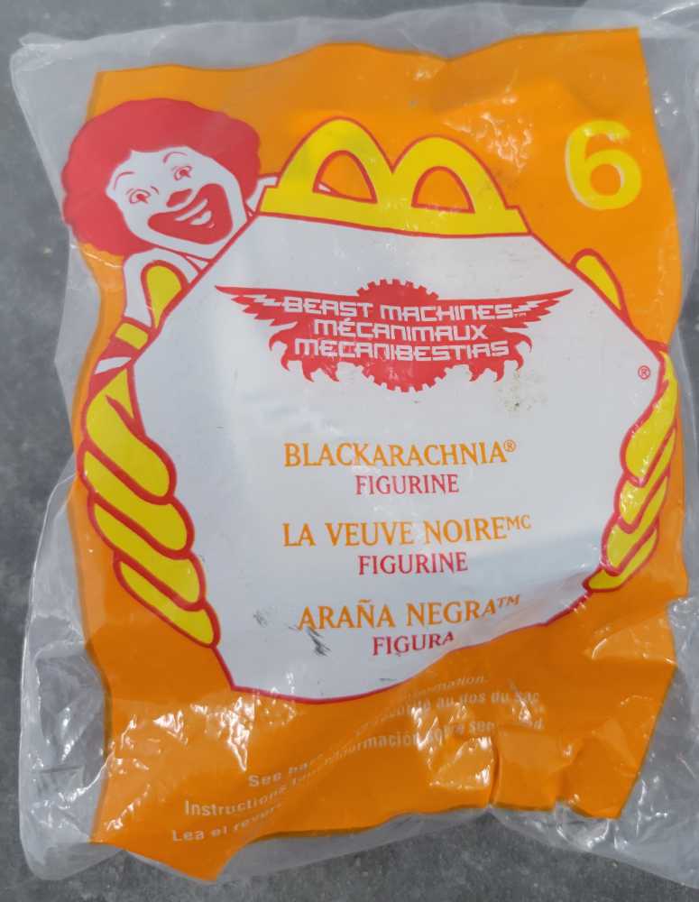 Blackarachnia McDonald’s  - Hasbro (Beast Machines) action figure collectible - Main Image 2