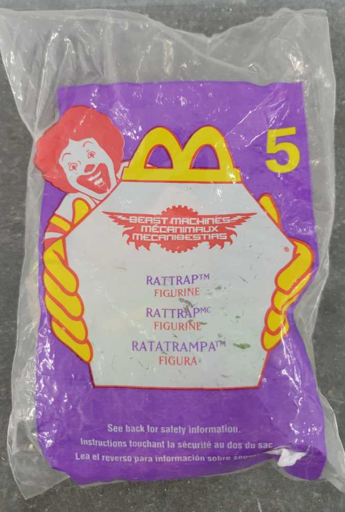 Rattrap McDonald’s 3rd (Bagged) - Hasbro (Beast Machines) action figure collectible - Main Image 2