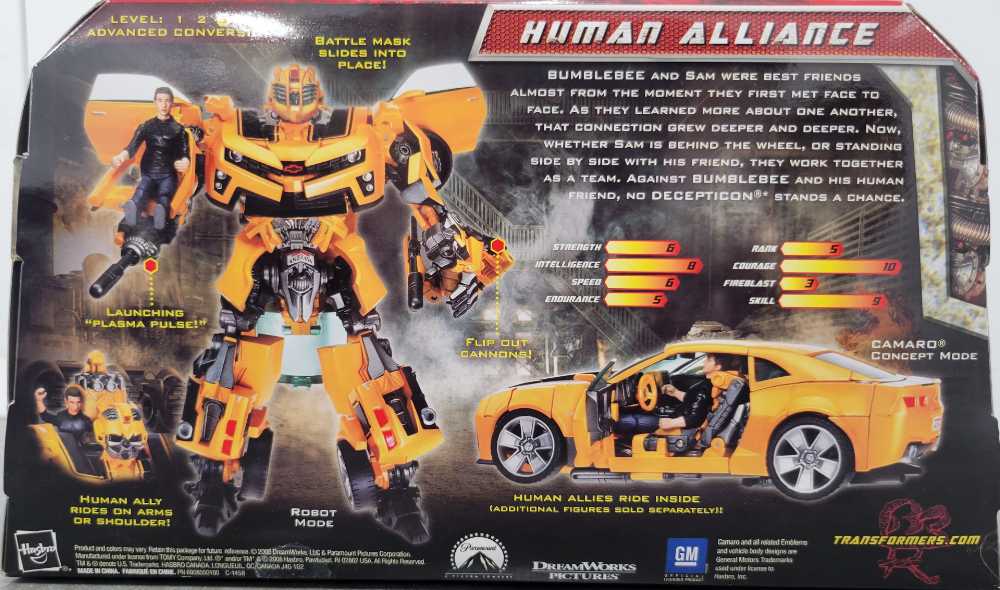 Bumblebee with Sam Witwicky Human Alliance  - Hasbro (Revenge Of The Fallen) action figure collectible - Main Image 3