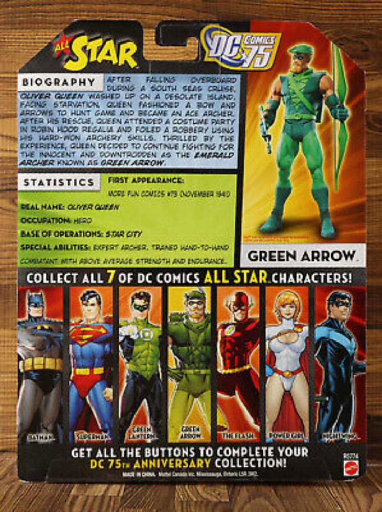 DC Universe Classics 75 Years Of Super Power Green Arrow Figure - Mattell - DC (75 Years Of Superpower) action figure collectible [Barcode 027084831207] - Main Image 2