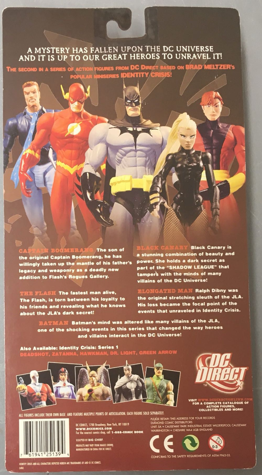 Black Canary - DC Direct (Dc Direct Identity Crisis Series) action figure collectible [Barcode 761941251394] - Main Image 2