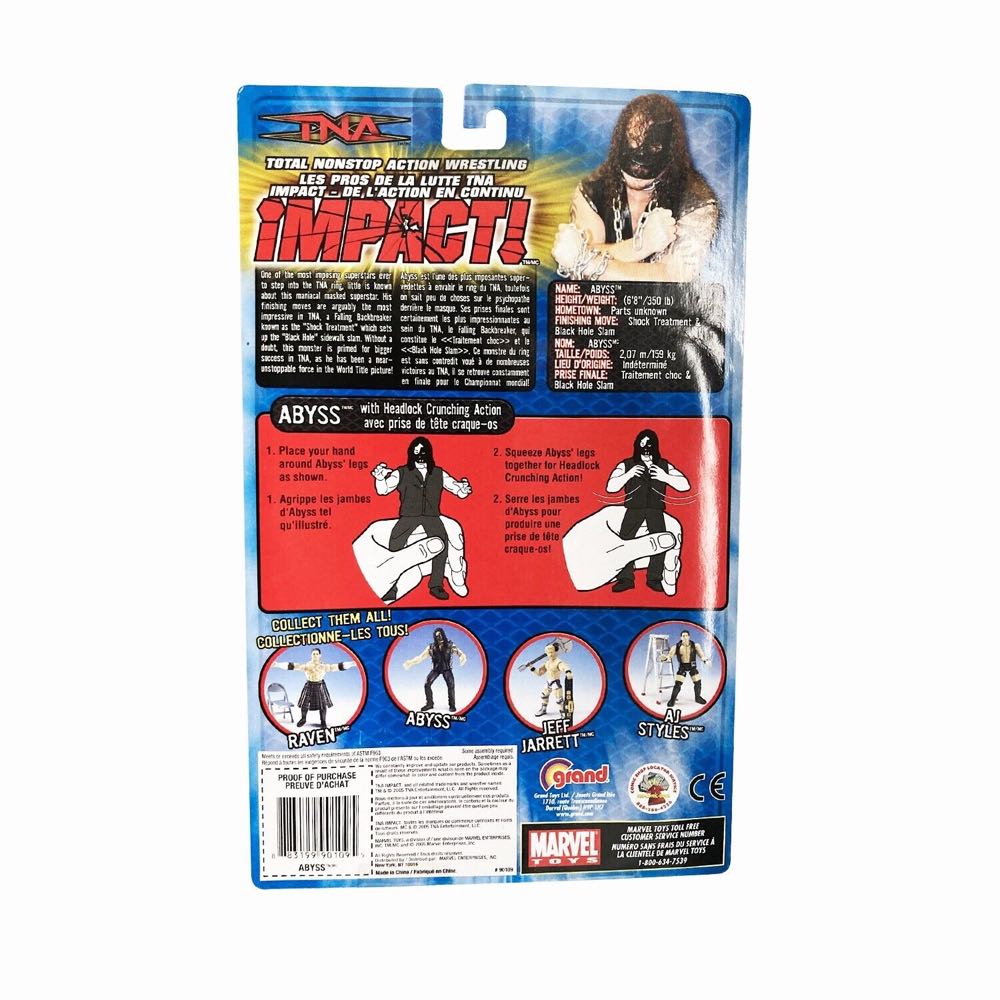 Abyss - ToyBiz - Marvel (TNA Wrestling Impact! Series 1) action figure collectible [Barcode 883199901095] - Main Image 2