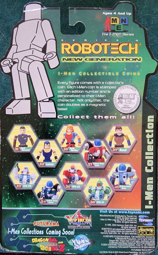 Robotech New Generation Scott Bernard And VFA-6H Alpha Fighter - Toynami (Robotech) action figure collectible [Barcode 816355006419] - Main Image 2