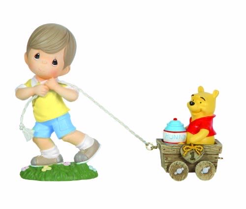 Precious Moments Disney Showcase Collection Christopher Robin And Winnie The Pooh Age 1 Hunny Of A Day Resin Figurine 122406  action figure collectible [Barcode 875555015096] - Main Image 1