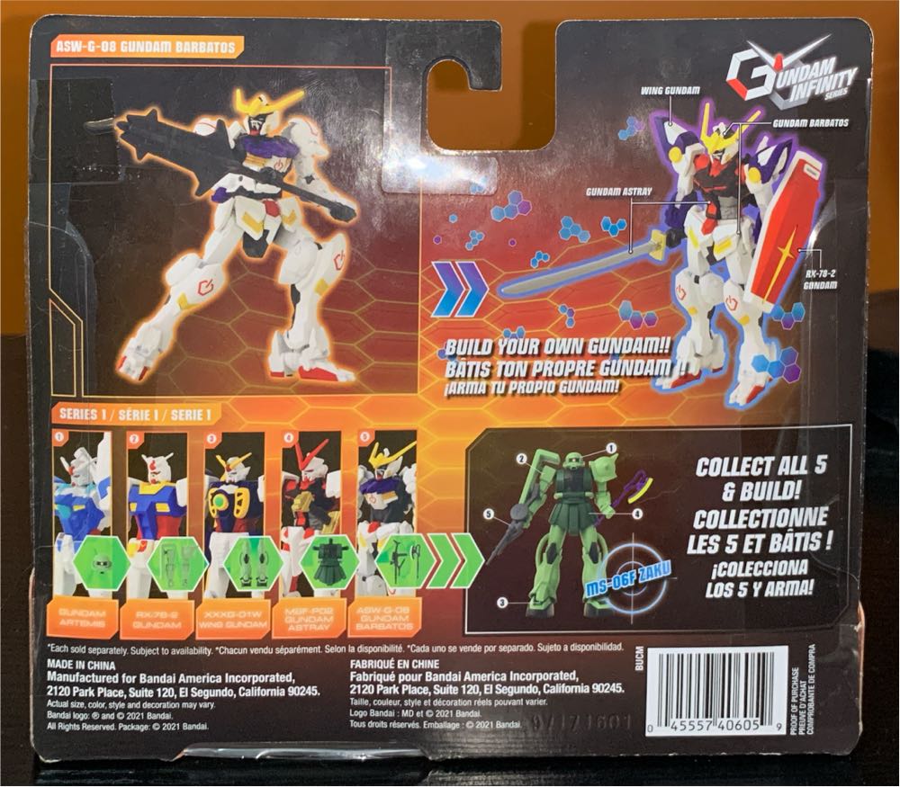 ASW-G-08 Gundam Barbatos - Ban Dai (Mobile Suit Gundam Iron-Blooded Orphans) action figure collectible [Barcode 045557406059] - Main Image 3