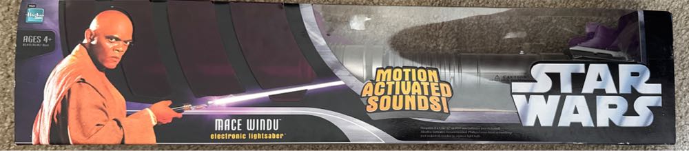 Star Wars Episode 3 Electronic Lightsaber Mace Windu Lightsaber  action figure collectible [Barcode 653569013075] - Main Image 2