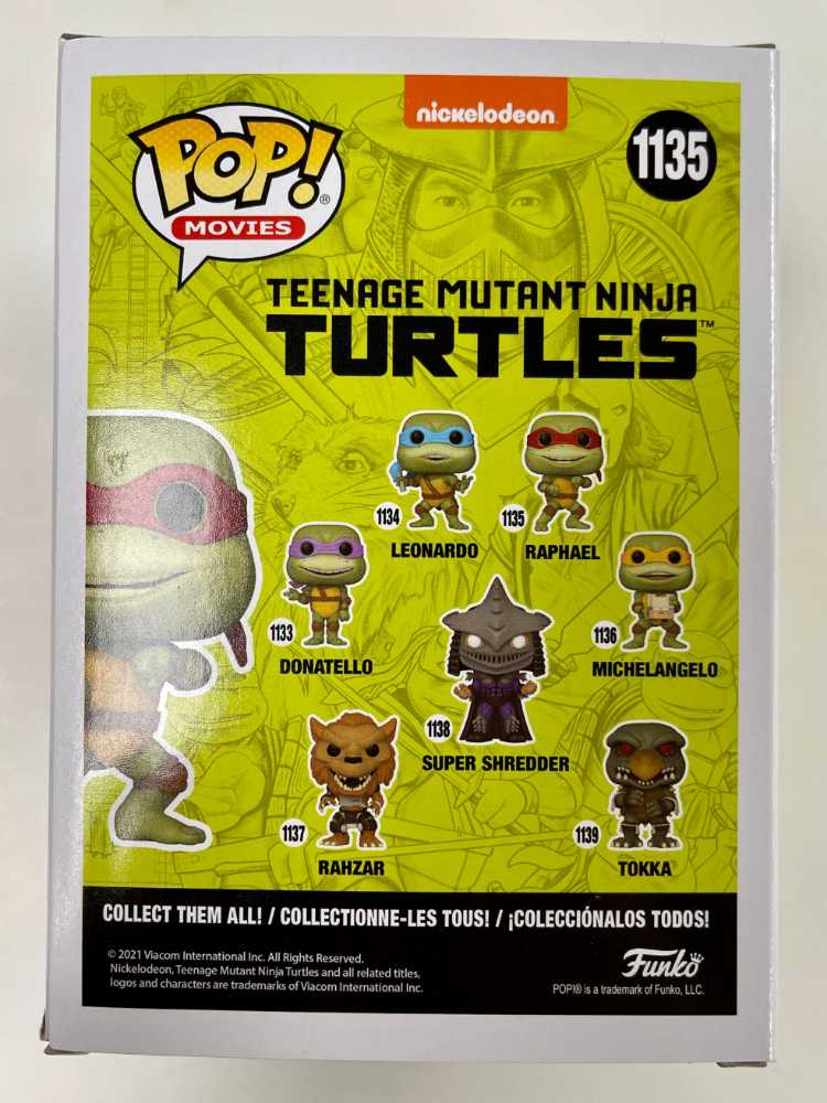 TMNT: Funko Pop! Teenage Mutant Ninja Turtles II: The Secret Of The Ooze - Raphael #1135 - Funko Pop! Movies (Teenage Mutant Ninja Turtles II: The Secret of the Ooze) action figure collectible [Barcode 889698561648] - Main Image 4
