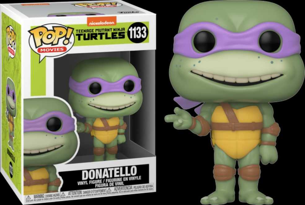 TMNT- Donatello Funko 1133 - Funko Pop! Movies (Teenage Mutant Ninja Turtles II: The Secret of the Ooze) action figure collectible [Barcode 889698561600] - Main Image 3