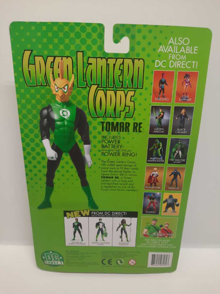 Green Lantern Corps Tomar Re Action Figure ** - DC Direct (DC Direct: 6”) action figure collectible [Barcode 761941231693] - Main Image 2