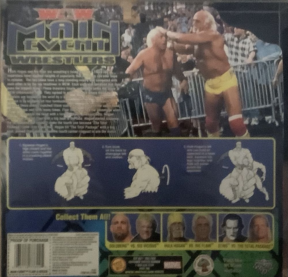 Toy Biz Wcw Main Event Wrestlers Ric Flair Vs Hulk ...  action figure collectible [Barcode 035112776925] - Main Image 2