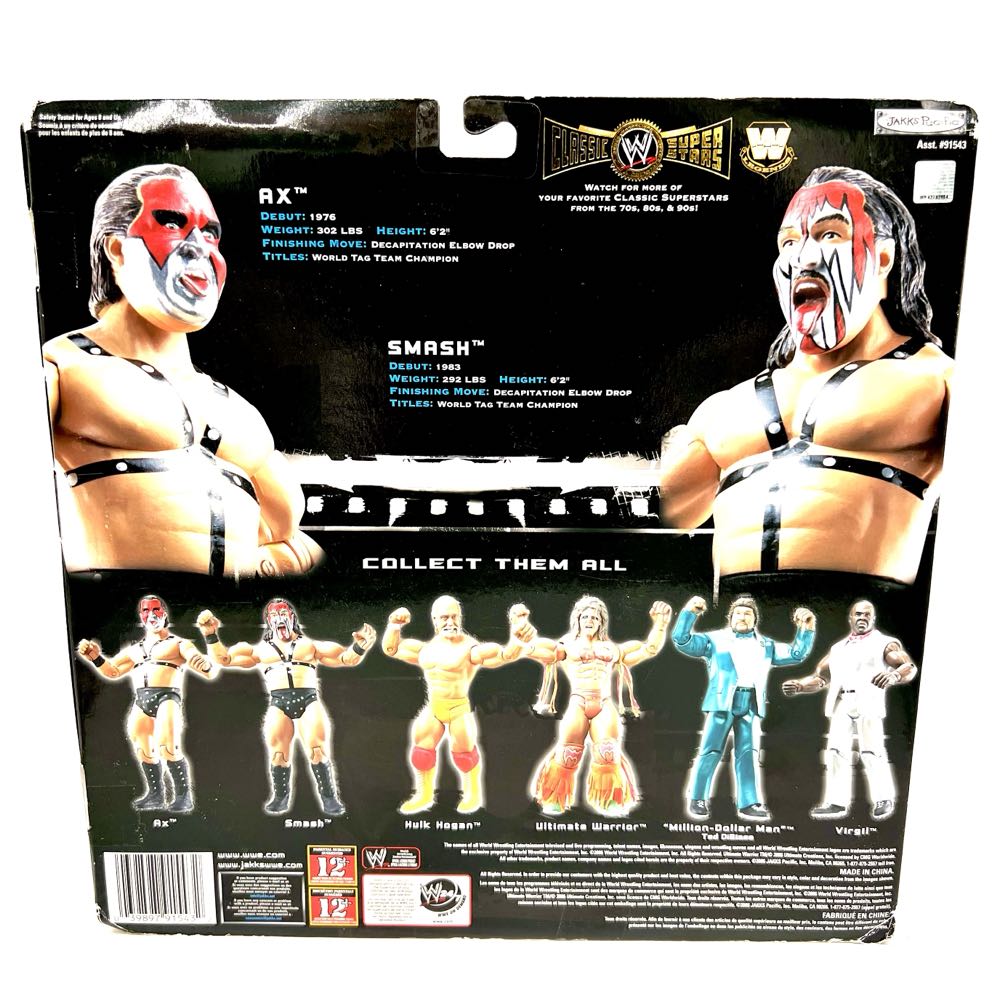 Demolition Ax & Smash - Jakks Pacific, Inc (WWE Classic Superstars) action figure collectible [Barcode 039897915432] - Main Image 2