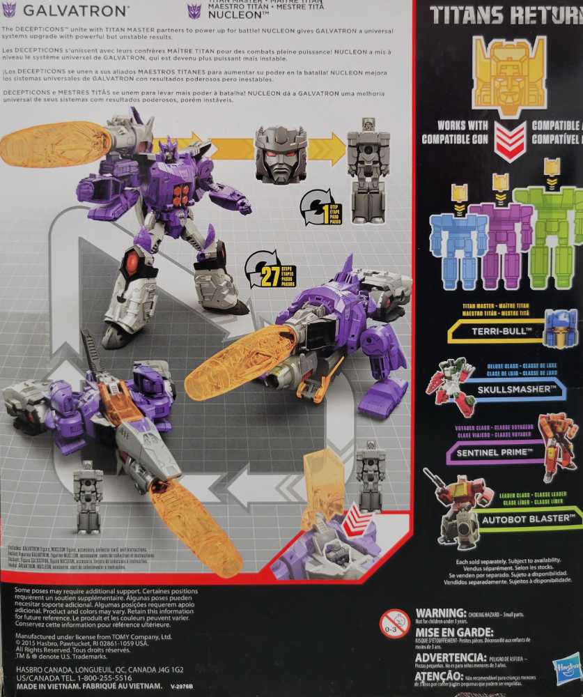 Galvatron and Nucleon (Loose) - Hasbro (Titans Return) action figure collectible - Main Image 4