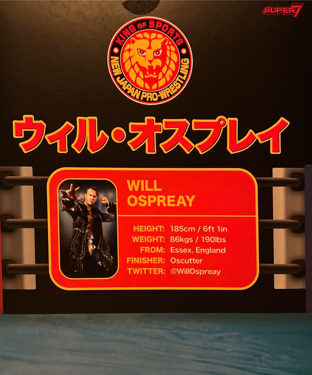 Will Osprey - Super 7 NJPW King Of Sports - Super 7 (Wrestleling) action figure collectible [Barcode 840049806726] - Main Image 4