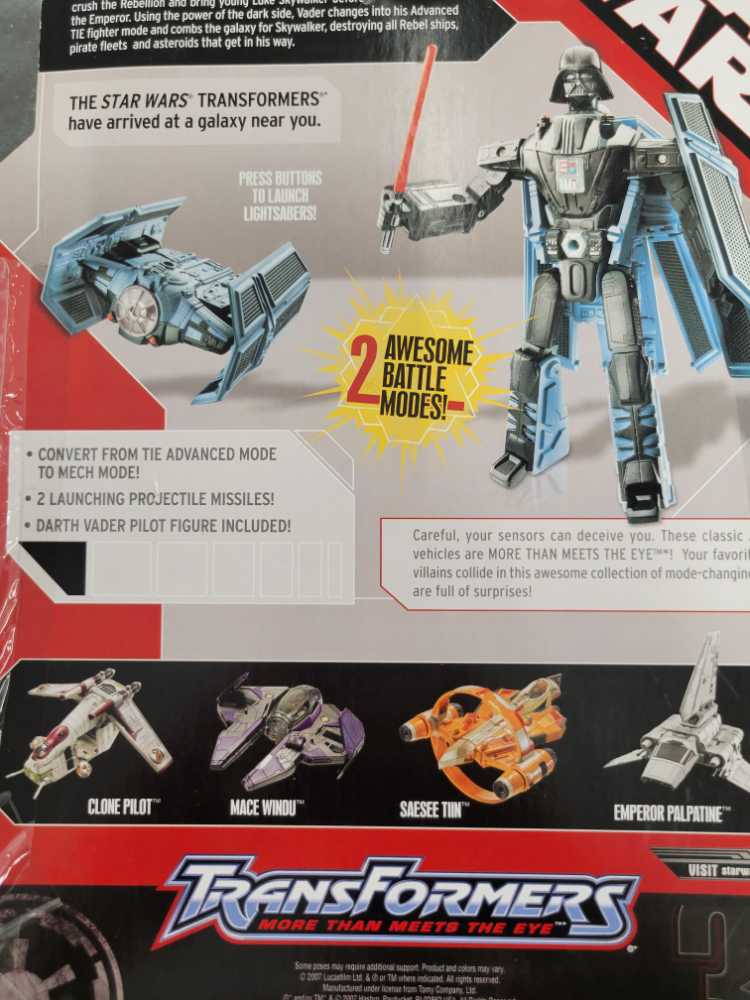 Darth Vader Tie Advanced Carded - Hasbro (Star Wars Crossover) action figure collectible - Main Image 4