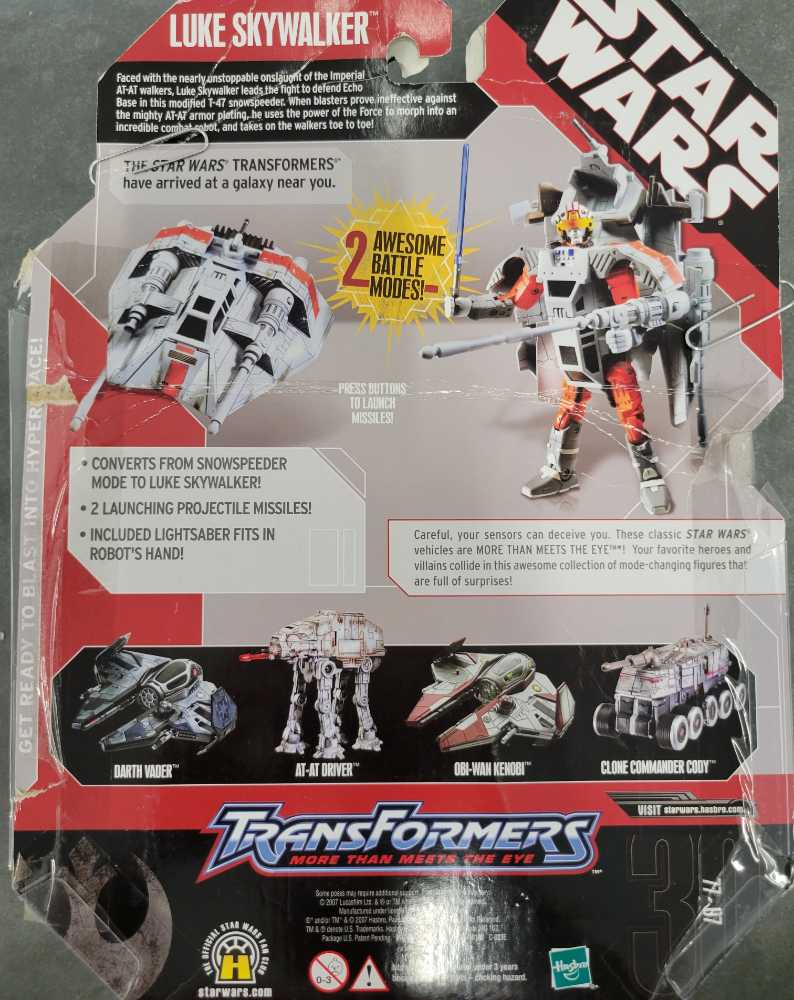 Luke Skywalker Snowspeeder With Luke Skywalker Mini Figure Carded - Hasbro (Star Wars Crossover) action figure collectible - Main Image 3