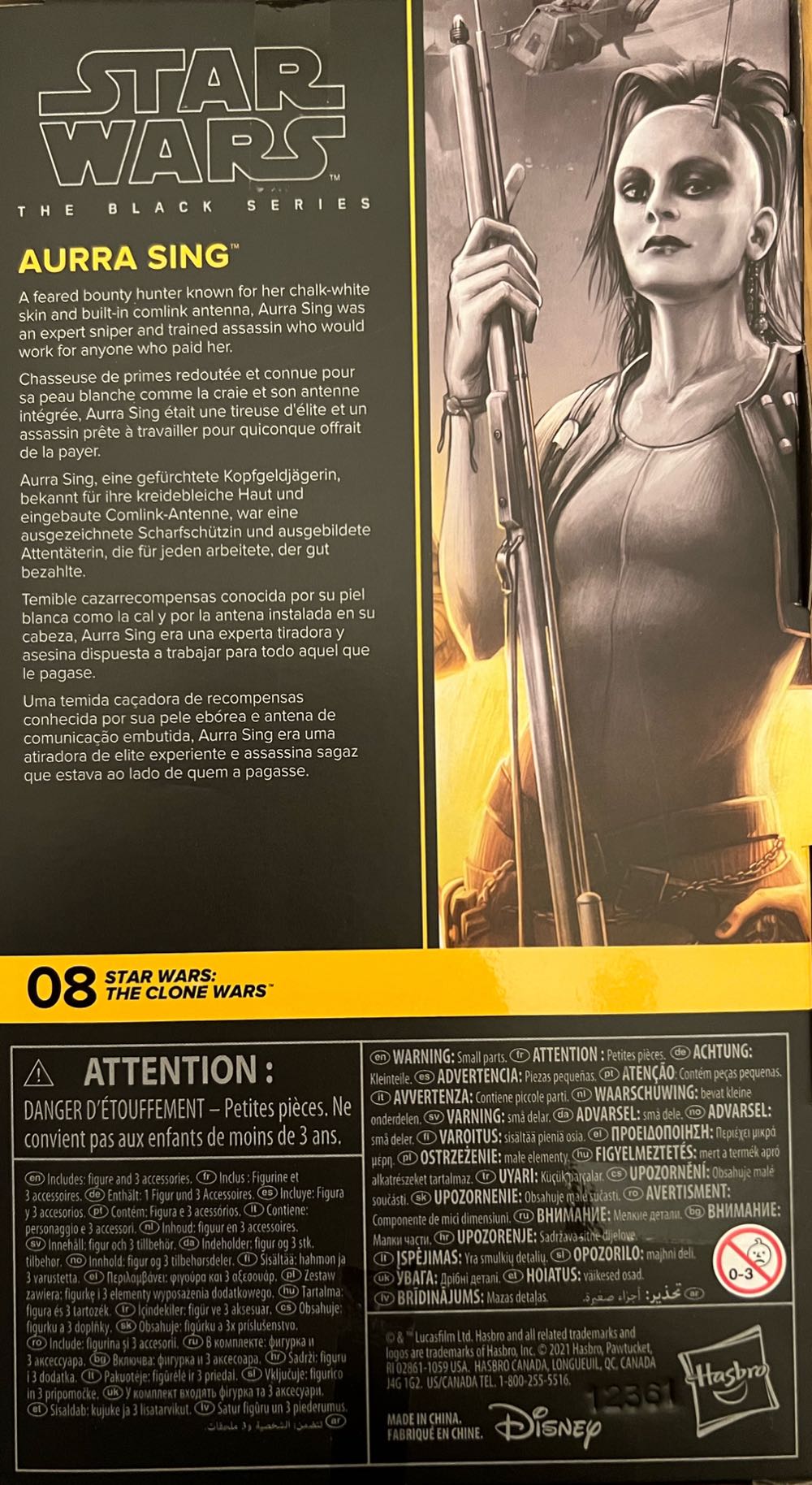 Aurra Sing (08 Clone Wars) - Hasbro (Star Wars Black Series 6”) action figure collectible - Main Image 4