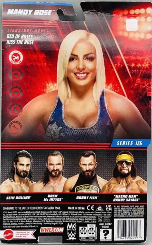 Mandy Rose Basic 126 - Mattel (WWE Basic Series 126) action figure collectible [Barcode 194735020997] - Main Image 2