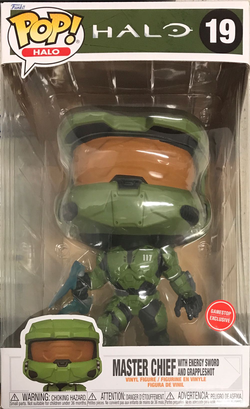 Halo Infinite: Master Chief 10” With Energy Sword #19 GameStop Exclusive  action figure collectible [Barcode 889698588348] - Main Image 2