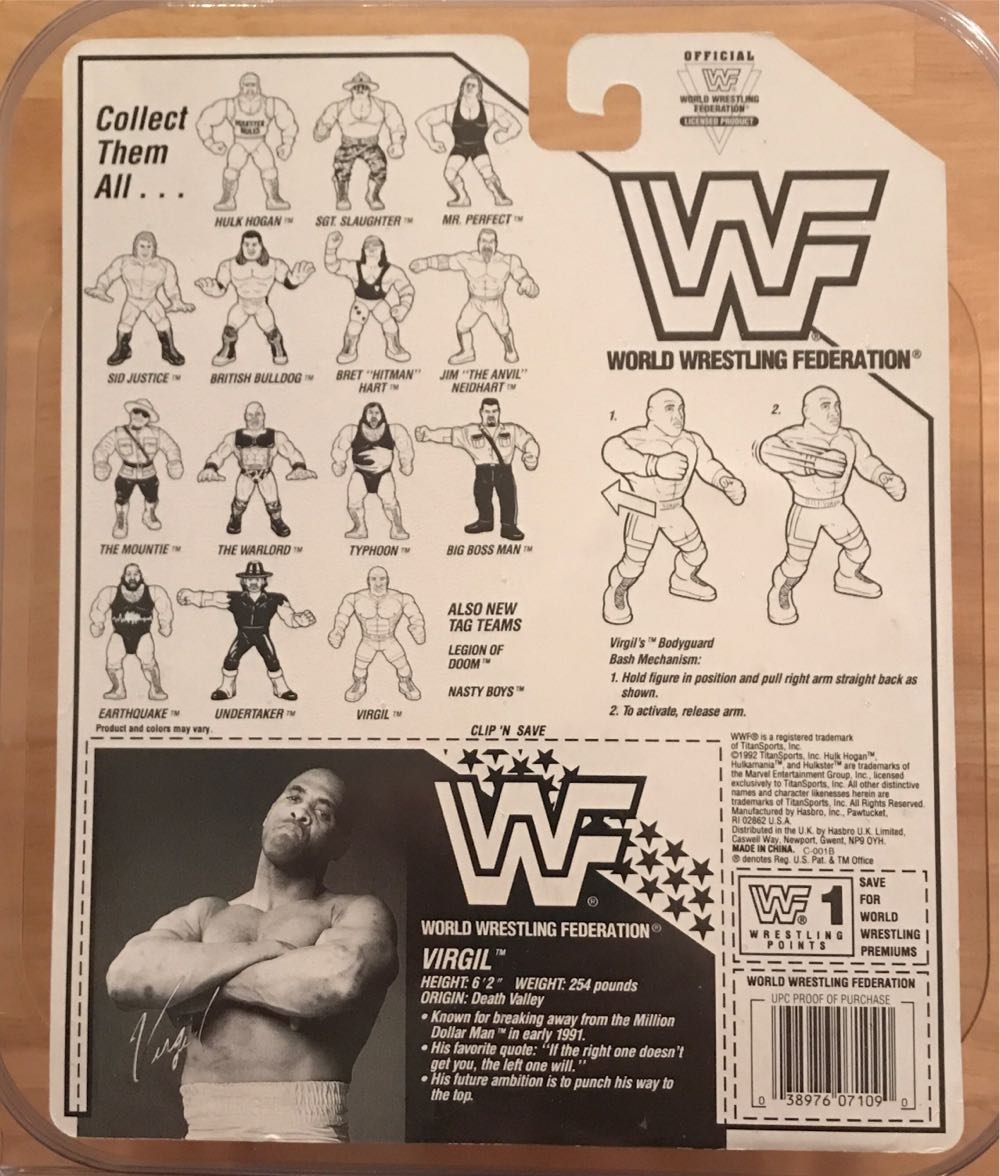 Virgil - WWF Hasbro (WWF Hasbro Series 5) action figure collectible [Barcode 038976071090] - Main Image 2