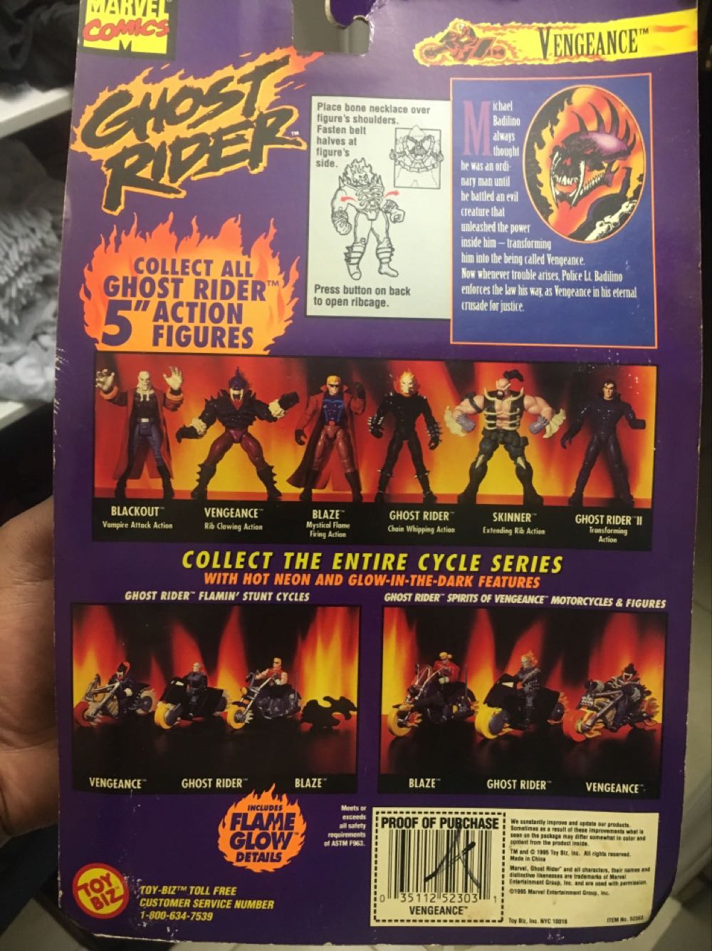 Blackout - Toy Biz (Ghost Rider) action figure collectible [Barcode 035112523062] - Main Image 2