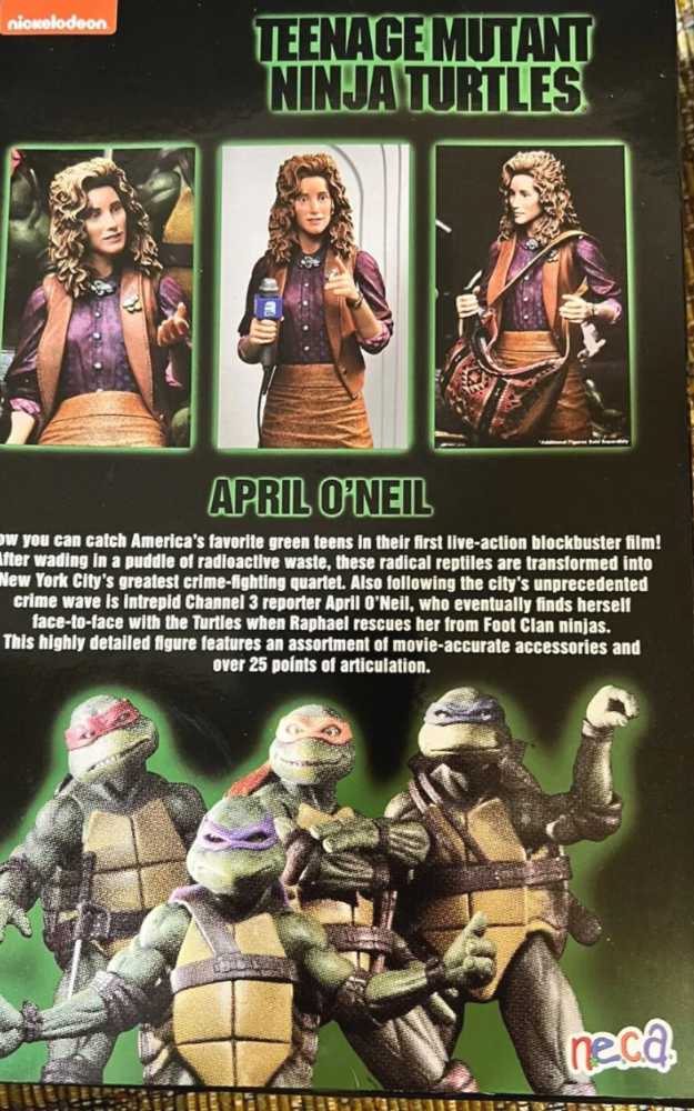Neca Teenage Mutant Ninja Turtles April O’Neal 1990 movie - Neca (Teenage Mutant Ninja Turtles) action figure collectible - Main Image 3