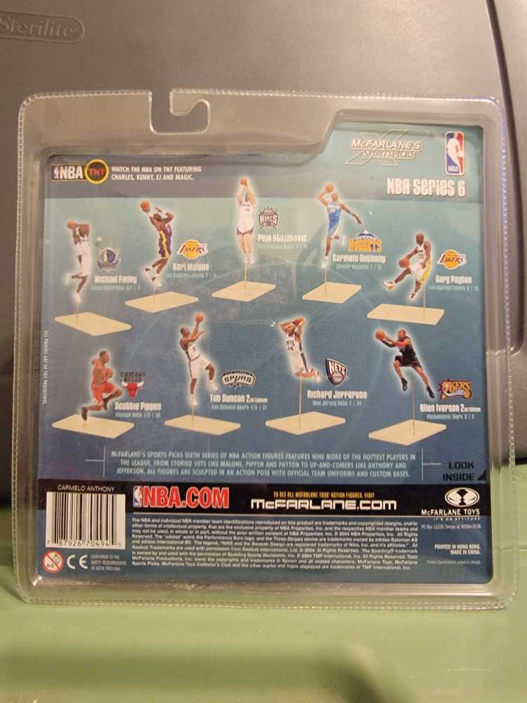 McFarlane NBA : Carmelo Anthony ( Denver Nuggets ) - McFarlane Toys (Mcfarlane NBA) action figure collectible [Barcode 787926704945] - Main Image 3