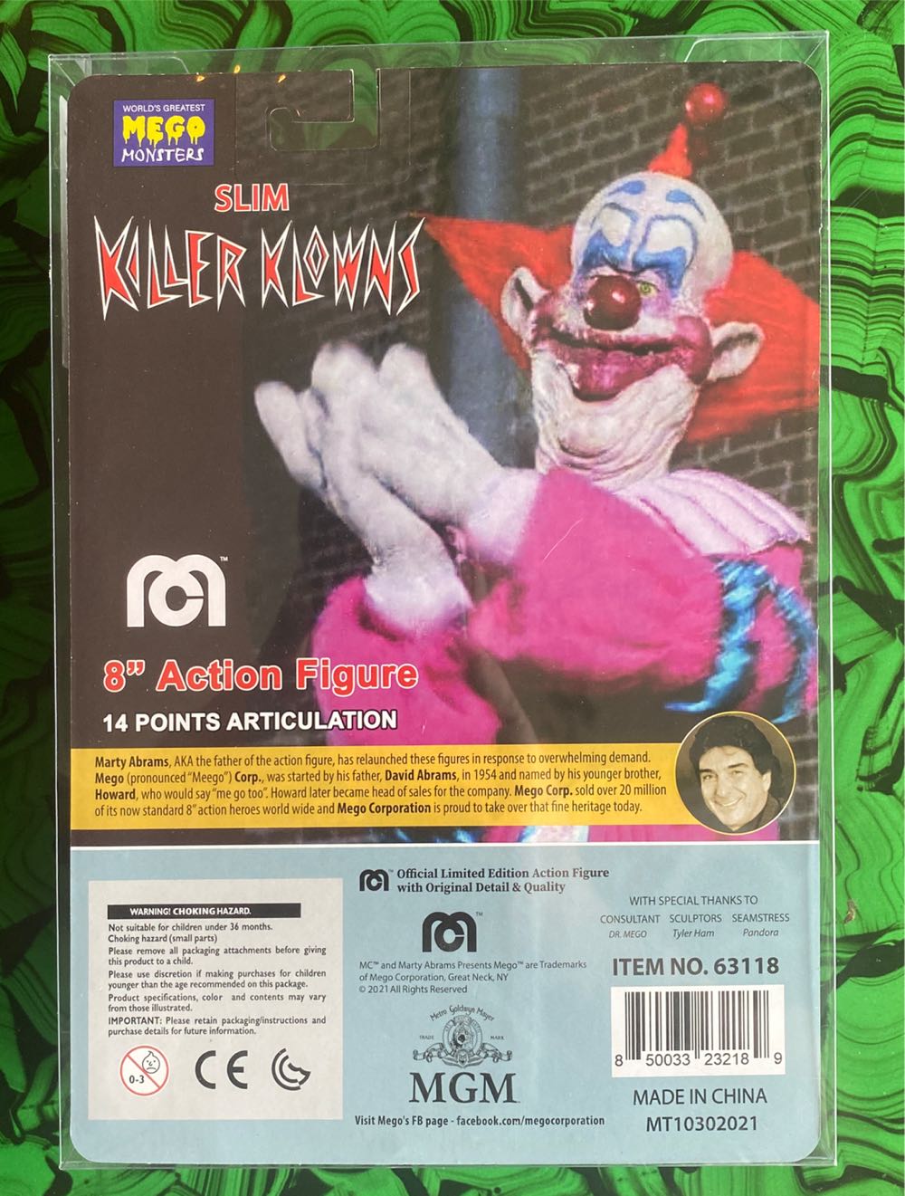 Mego: Killer Clownz From Outer Space - Skinny - Mego Corp (Horror) action figure collectible [Barcode 850033232189] - Main Image 2