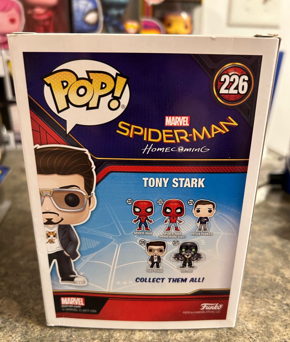Funko Pop Marvel Spider-man Homecoming Tony Stark Action Figure - Funko action figure collectible [Barcode 889698143530] - Main Image 2