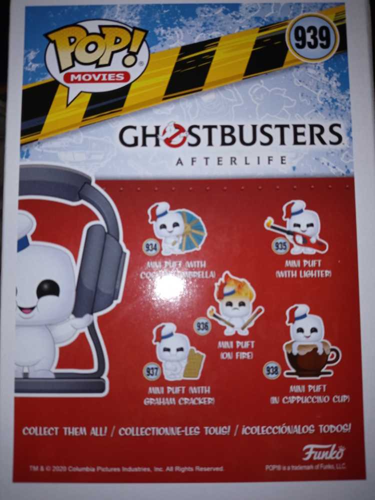 Ghostbusters Afterlife: Mini Puft With Headphones #939 - Funko (Ghostbusters: Afterlife) (Ghostbusters: Afterlife) action figure collectible [Barcode 889698488938] - Main Image 3