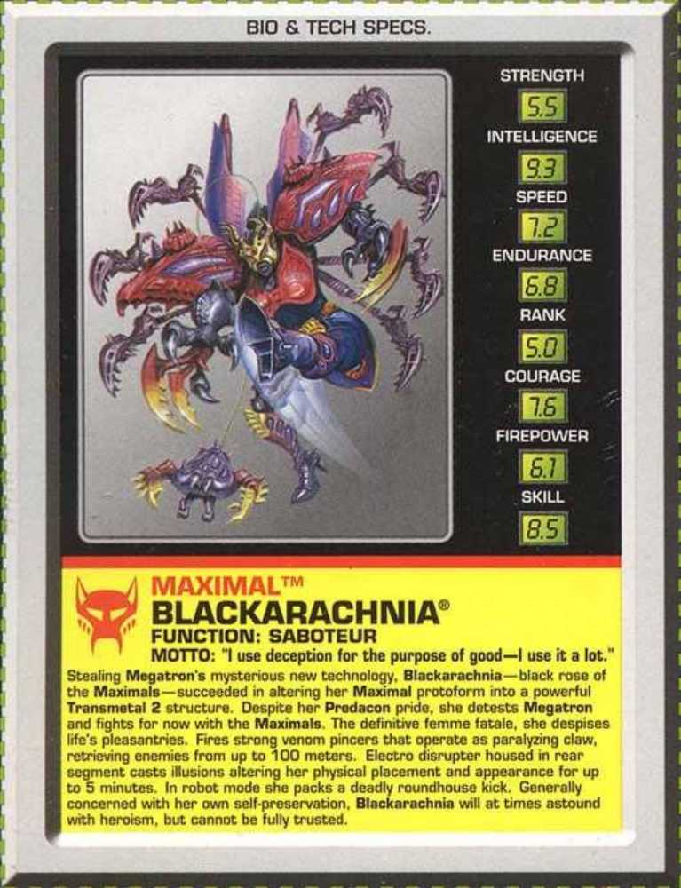 Blackarachnia Transmetal 2 - Hasbro (Beast Wars) action figure collectible - Main Image 4