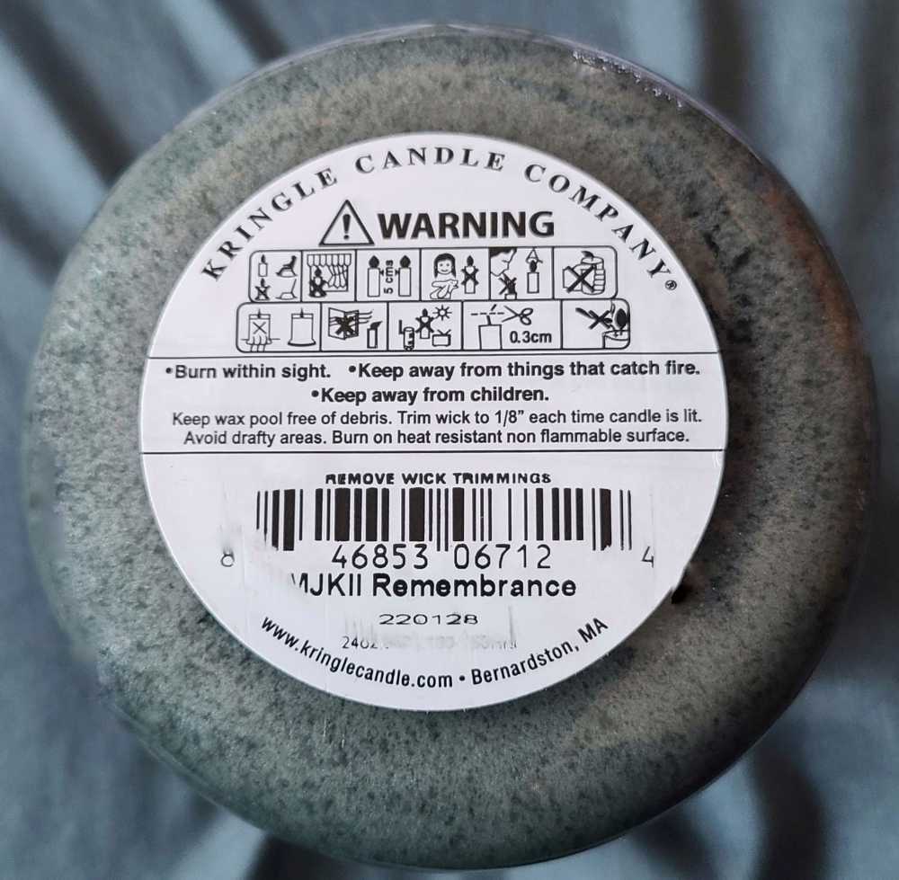 CANDLE: Limited Edition Country Candle Michael J. Kittredge II Remembrance Candle
2022  Kringle  - Kringle Candle (Kringle Exclusive Candles) action figure collectible [Barcode 846853067124] - Main Image 4