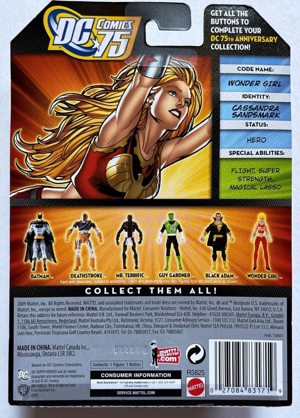 DC Universe Wonder Girl - Mattel (DC Universe) action figure collectible [Barcode 027084831719] - Main Image 2