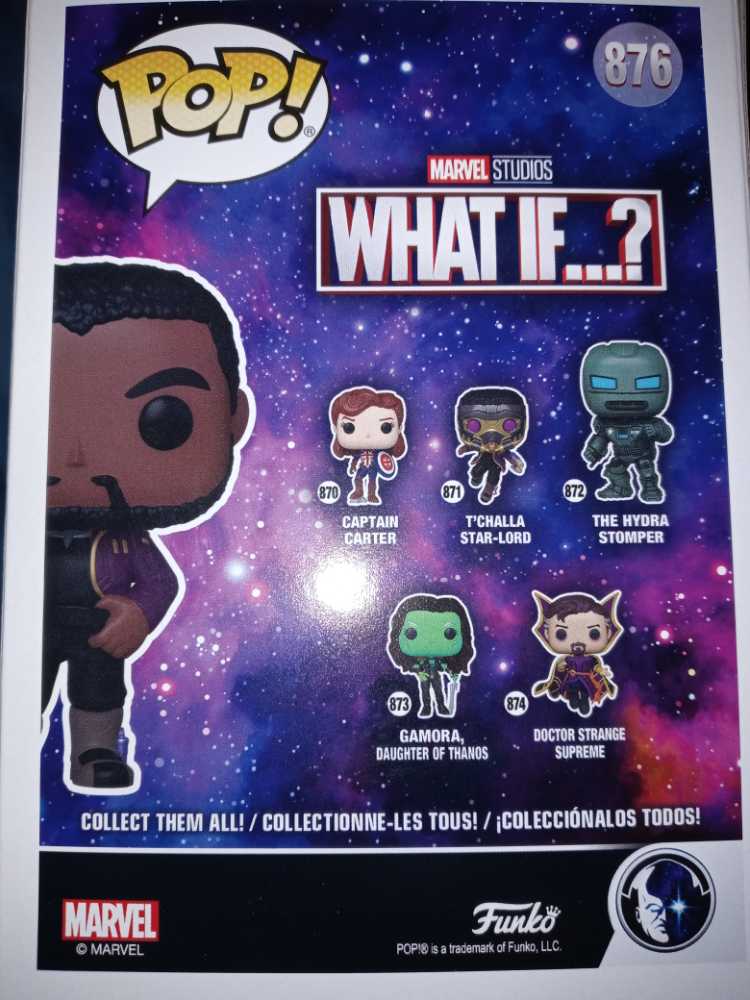T’challla Star-lord Unmasked #876 - Funko (Marvels What If...?) (Marvels What If...?) action figure collectible [Barcode 889698561181] - Main Image 2