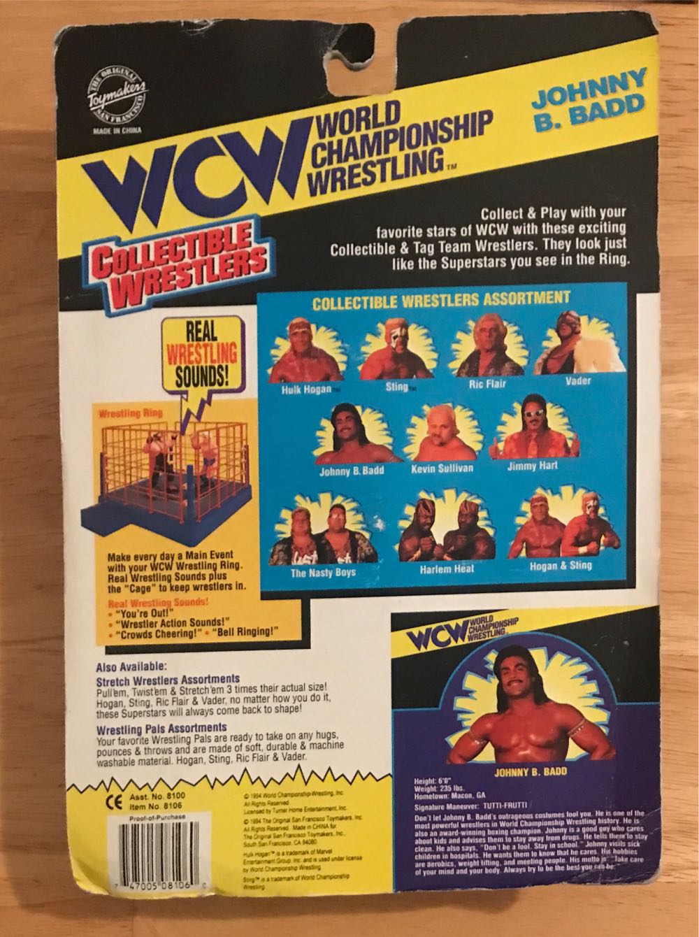 Johnny B. Badd - WCW OSFTM - WCW Original San Francisco Toymakers Inc. (WCW OSFTM Series 1) action figure collectible [Barcode 747005081060] - Main Image 2