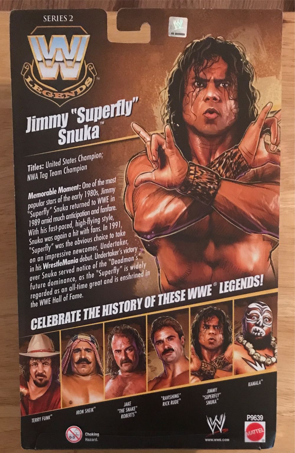 Jimmy “Superfly” Snuka - Mattel Wwe (WWE Mattel Elite Legends Series 2) action figure collectible [Barcode 027084786675] - Main Image 2