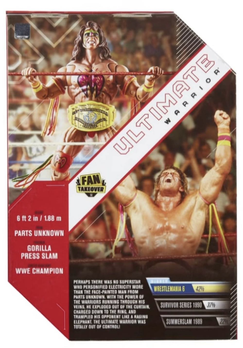 Ultimate Warrior - Mattel (Mattel Elite Collection Royal Rumble) action figure collectible [Barcode 194735027392] - Main Image 2