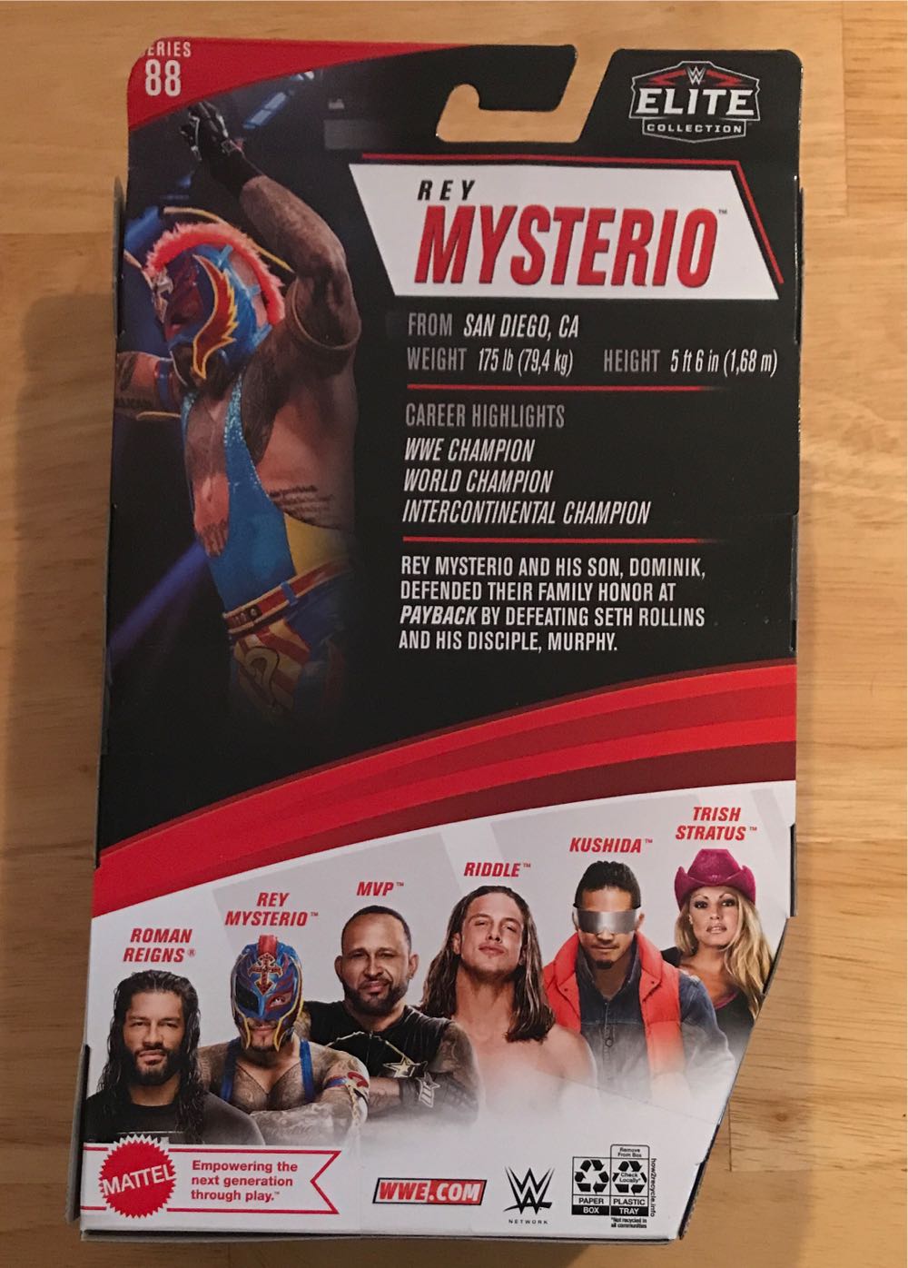 ELITE - REY MYSTERIO -s88 - PAYBACK 2020 - Mattel Wwe (WWE Elite Collection) action figure collectible [Barcode 887961922271] - Main Image 2