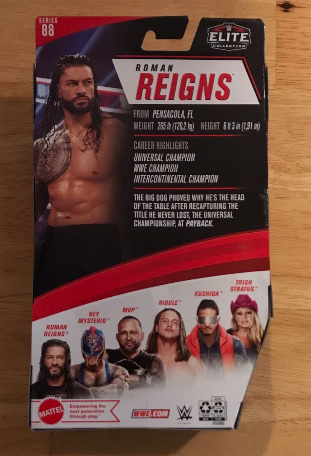 Roman Reigns - Mattel (WWE Elite Series 88) action figure collectible [Barcode 887961922127] - Main Image 2