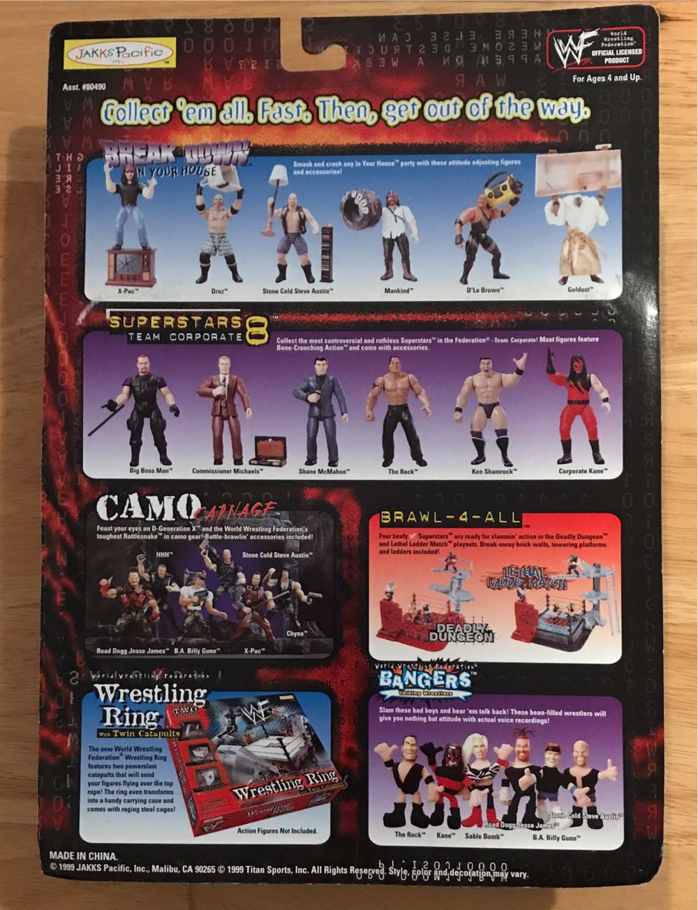 WWF Mankind Jakks Pacific BCA Raw Is War Series:  - WWF Jakks Pacific BCA (WWF Jakks Pacific BCA Raw Is War Series) action figure collectible [Barcode 039897804934] - Main Image 2