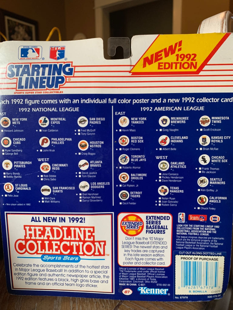 Starting Lineup MLB Bobby Bonilla - Kenner action figure collectible [Barcode 076281679785] - Main Image 2