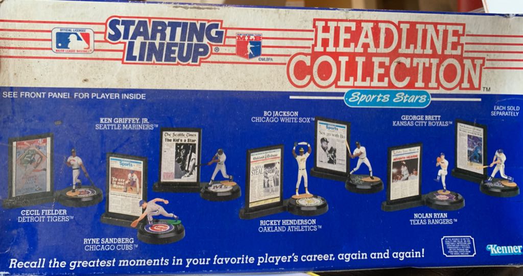 Starting Lineup MLB Headline Collection Rickey Henderson - Kenner action figure collectible [Barcode 076281784144] - Main Image 2