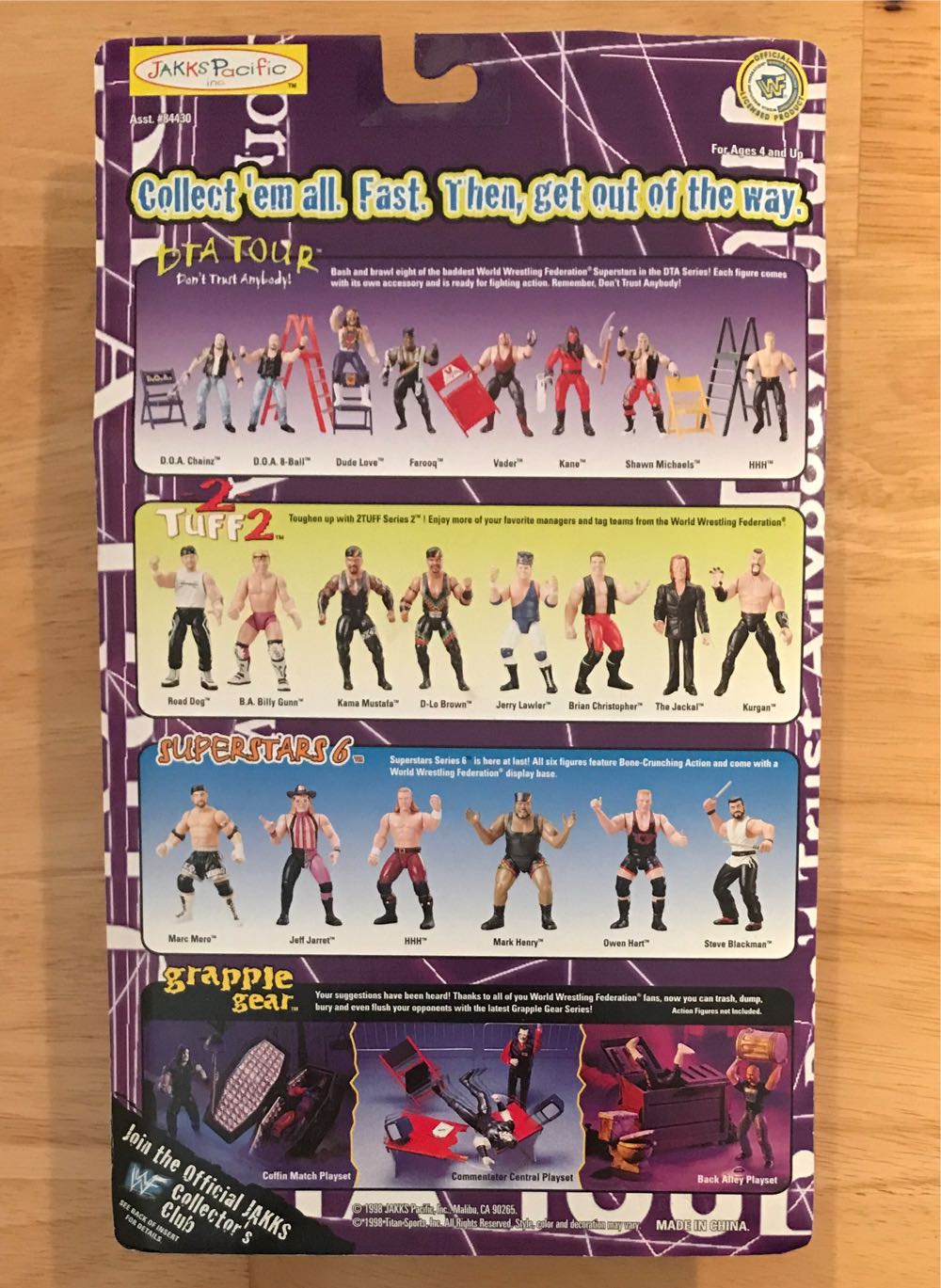 WWF Jakks Pacific BCA DTA Tour Series 1: DOA 8-Ball - WWF Jakks Pacific BCA (WWF Jakks Pacific BCA DTA Tour Series 1) action figure collectible [Barcode 039897844374] - Main Image 2