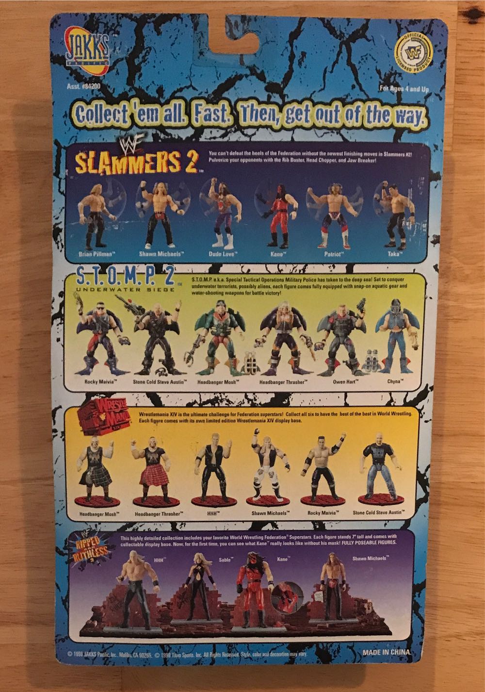 Jakks/WWF: The Patriot - WWF Jakks Pacific BCA (WWF Jakks Pacific BCA Slammers Series 2) action figure collectible [Barcode 039897842042] - Main Image 2