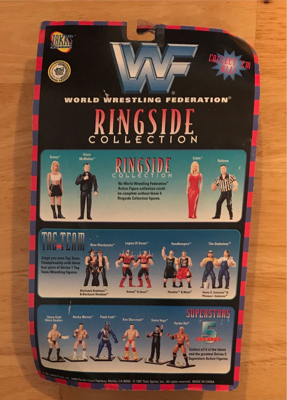 Sable - Jakks Pacific (WWF Jakks Pacific BCA Ringside Collection Series 1) action figure collectible [Barcode 039897806235] - Main Image 2