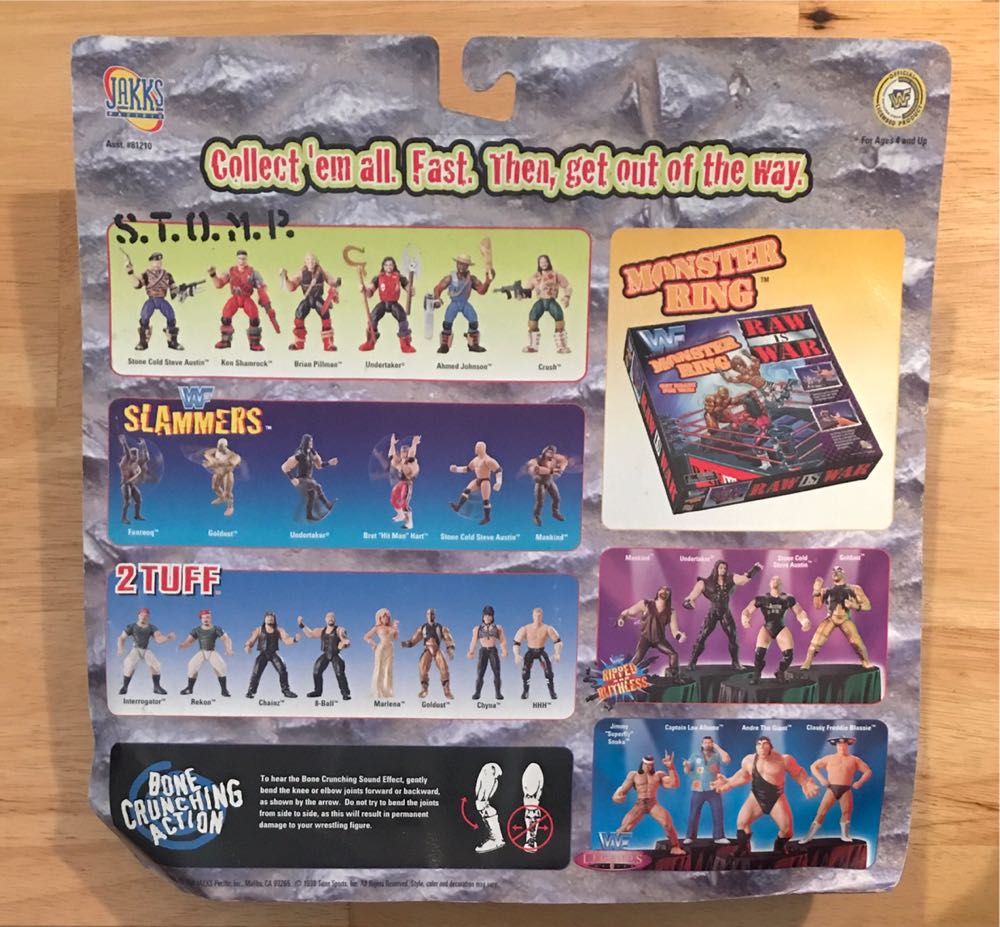 Goldust and Marlena - WWF Jakks Pacific BCA (WWF Jakks Pacific BCA 2 Tuff Series 1) action figure collectible [Barcode 039897812113] - Main Image 2