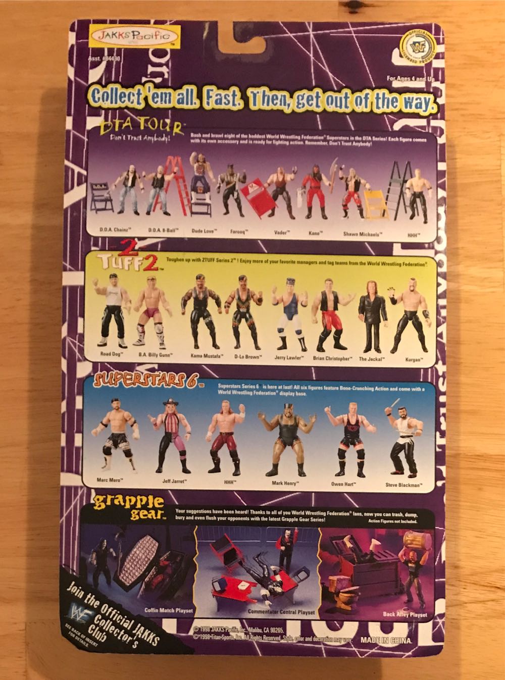 WWF Jakks Pacific BCA DTA Tour Series 1: Vader - WWF Jakks Pacific BCA (WWF Jakks Pacific BCA DTA Tour Series 1) action figure collectible [Barcode 039897844367] - Main Image 2