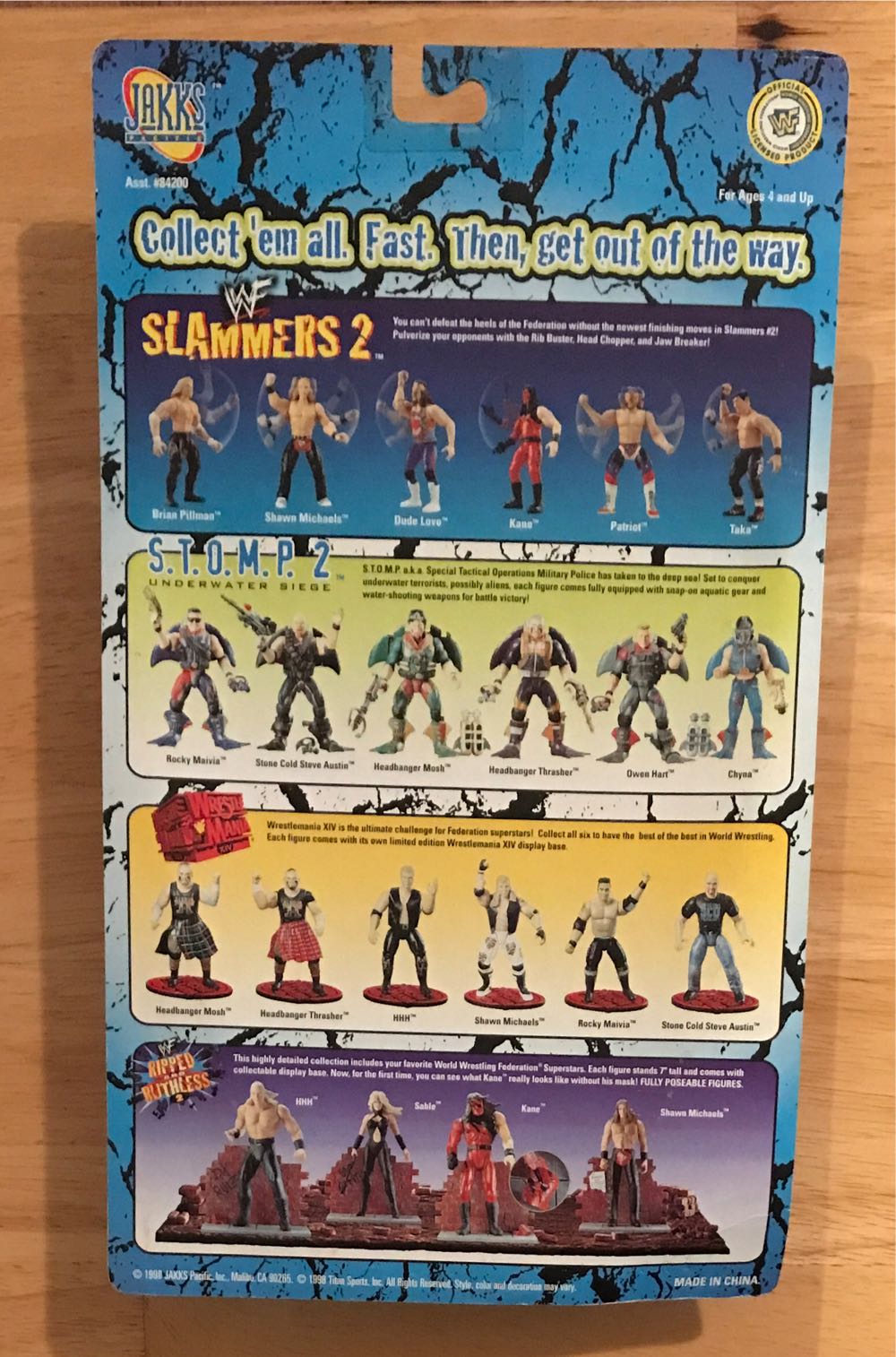 Dude Love - Jakks Pacific (WWF Slammers Series 2) action figure collectible [Barcode 039897842035] - Main Image 2